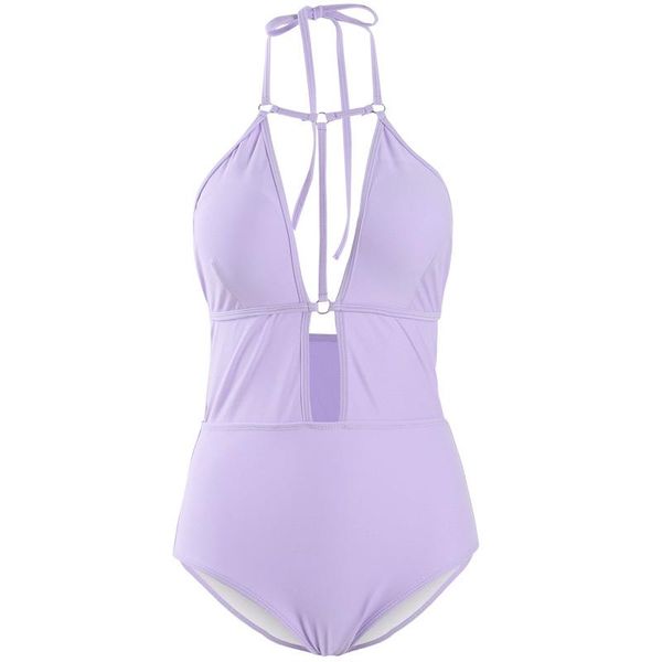 

one-piece suits 2021 swimsuit women ins style korean halter bikini