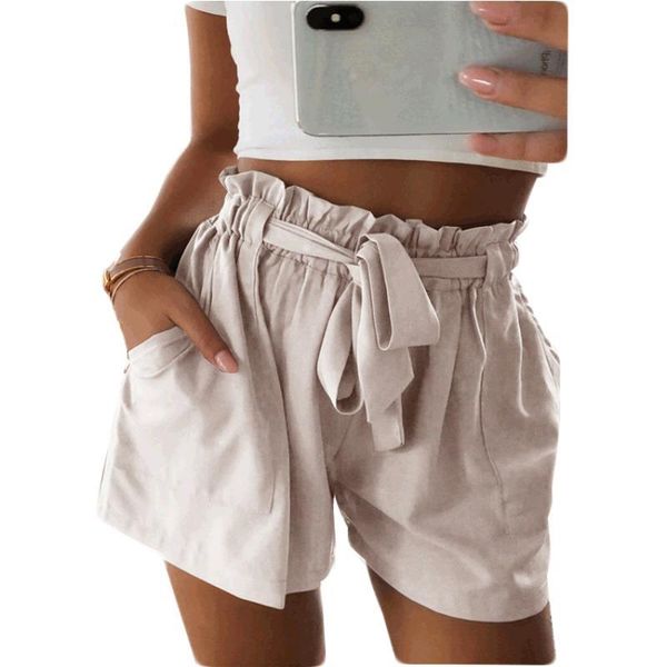 

shorts woman solid high waist women's, White;black
