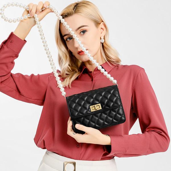 

evening bags pearl shoulder strap bag