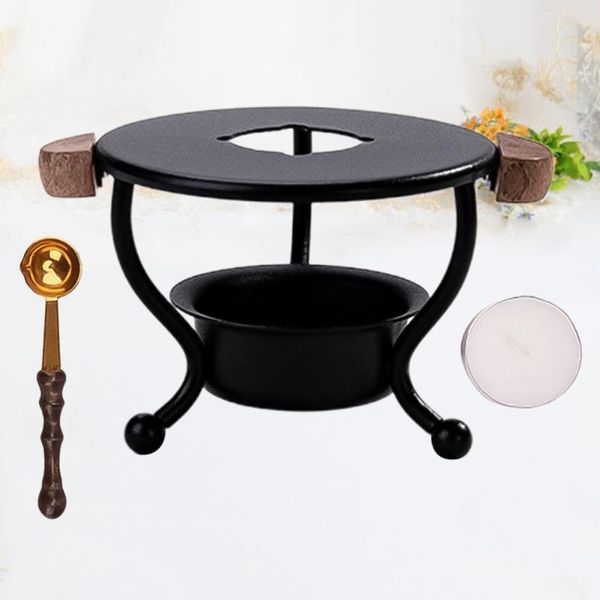 

pcs sealing wax furnace iron seal warmer melting stove notepads, Purple;pink