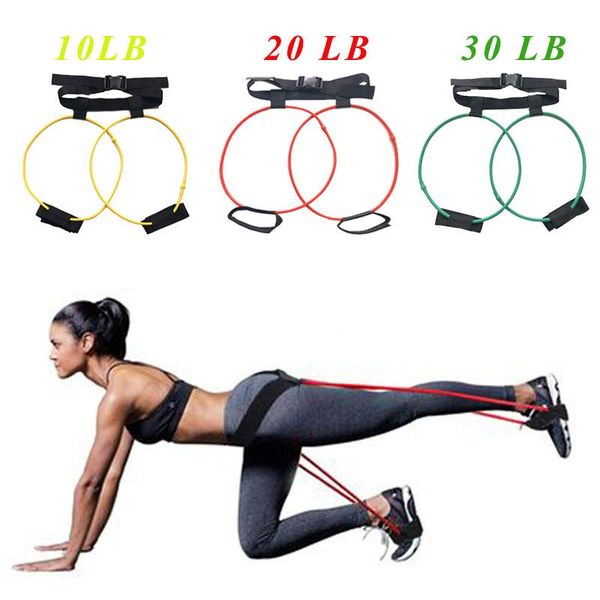 

resistance bands booty band set with latex rope adjustable waist belt for leg exercise strength training, yoga, fitness, home workout
