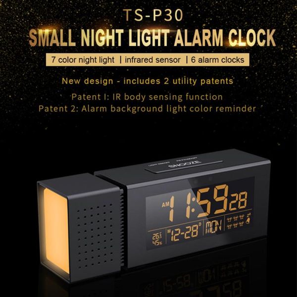 

digital & analog-digital clocks function color alarm clock desk table