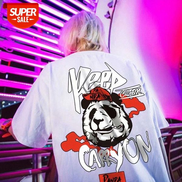 

european and american large size short-sleeved men's tide brand trend 300 kg fat summer loose oversize half-sleeved t-shirt #yf2y, White;black