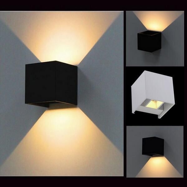 

square led wall lamps brief cube adjustable surface mounted light dimmable ac110v 220v indoor&outdoor lighting outdoor