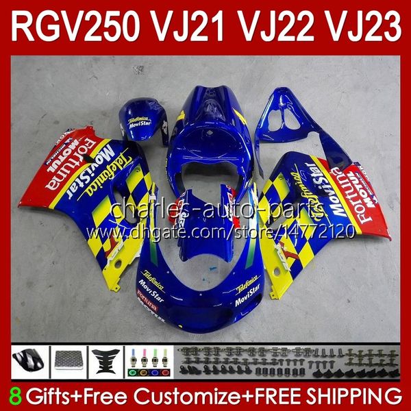 Kit carrozzeria OEM per SUZUKI 250CC RGV250 SAPC VJ21 RGV250 RGV-250CC 88 89 Carrozzeria 21HC.12 RGVT-250 RGV-250 Pannello RGVT RGV 250 CC 1988 1989 Kit carenatura completa blu lucido