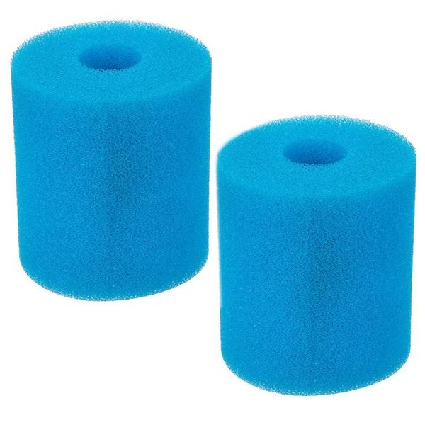 

2pcs swimming pool filter sponge cartridges reusable pump filters & accessories