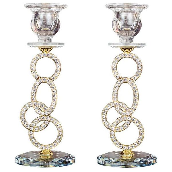 

candle holders crystal taper holders, holder for candle,taper candlestick coffee dining table,wedding