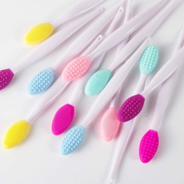 

makeup brushes 40 pcs silicone blackhead nose cleaning brush daily and care assist in washing the remove acne blackheads