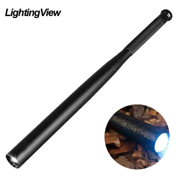 

lightingview super bright baseball bat t6 led 450lumen 5 modes torch for self defense and emergency flashlights torches