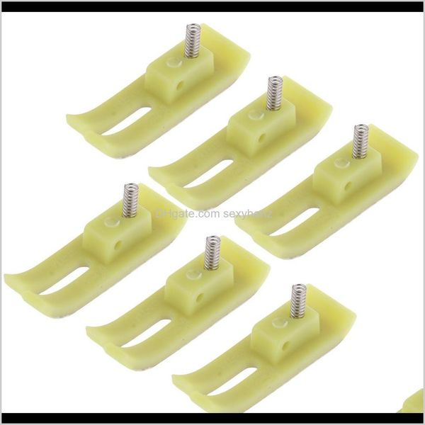 

notions tools apparel drop delivery 2021 100pcs nonstick sewing presser foot suitable for industrial needle hines 6q5sf, Black