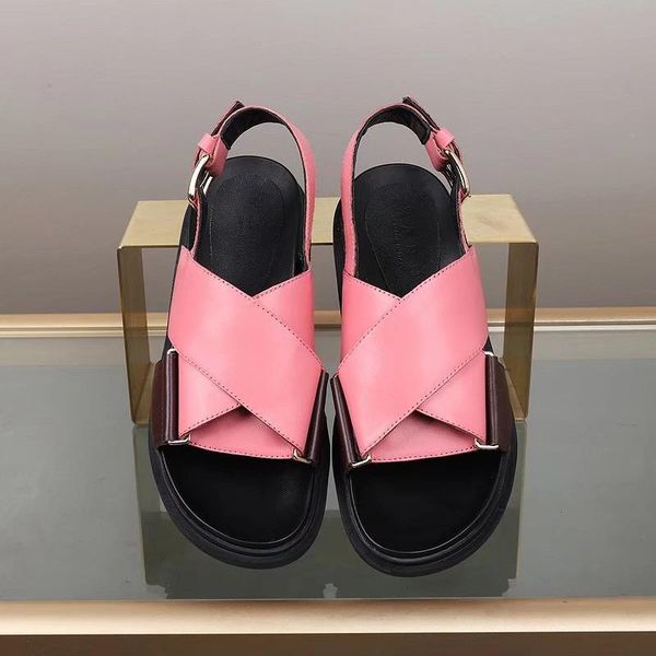 

summer fashion leather roman sandals women, Black