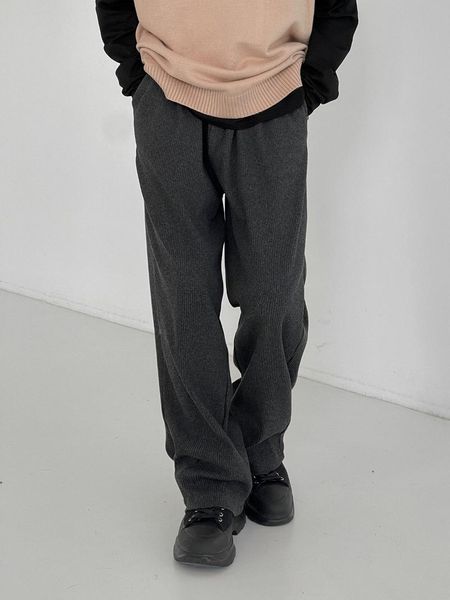 

men's pants white jeans male ins spring and autumn casual nine-point trendy brand loose straight handsome wild tide, Black