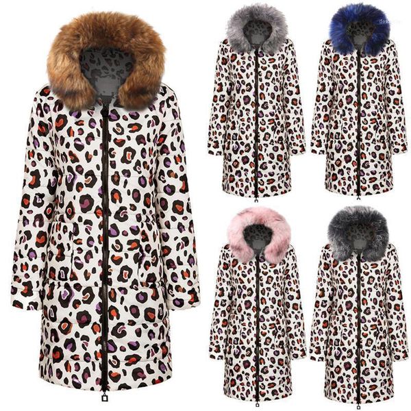 

warm thicken coats womens winter print long down cotton ladies hooded coat quilted jackets outwear coats1, Black