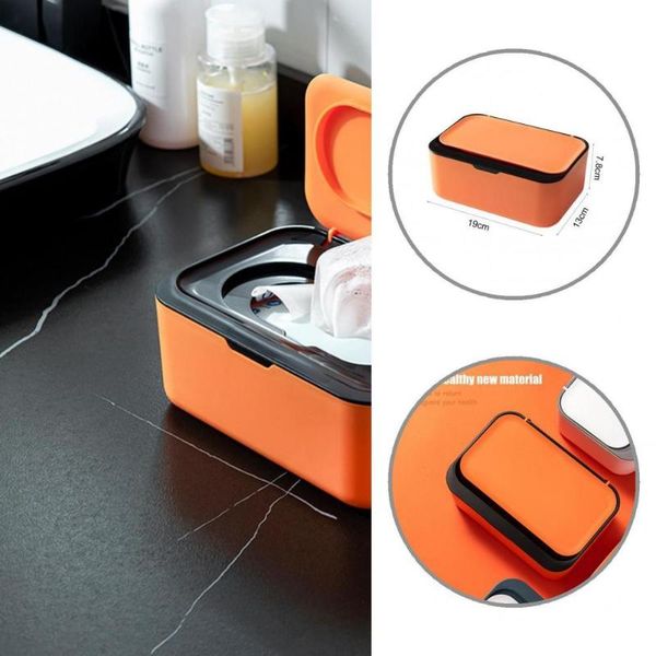 

tissue boxes & napkins pp simple wet holder container smooth edge sealed for office