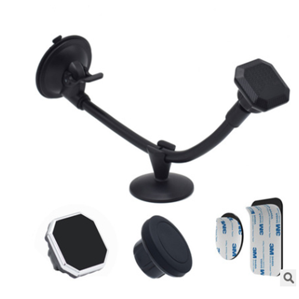 

cell phone mounts & holders car mount holder long arm hose high magnetism strong suction cup windshield
