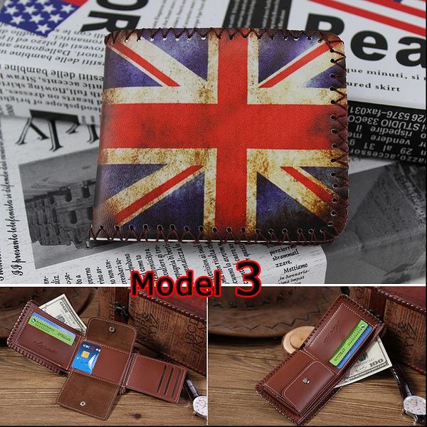 

vintage brand uk us flag magic wallet short purse fold price money clip men personalised wallets carteira feminina, Red;black