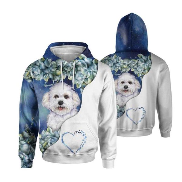 

men's hoodies & sweatshirts 2021 funny fashion cute dog pattern 3d all over printed hoodie for men/women harajuku animal hooded sj-045, Black