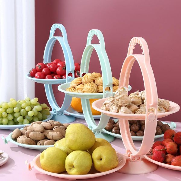 

folding candy tray double creative fruit storage dry bottles & jars