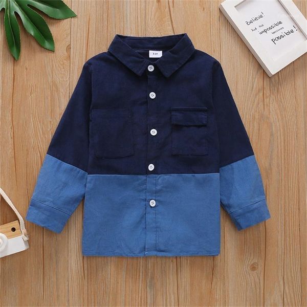 

jackets 2021 toddler boy colorblock button design denim coat jacket with pocket1, Blue;gray