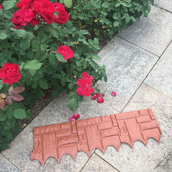 

fencing, trellis & gates garden edging patio plastic fence miniature simulation stone brick diy flower vegetables small bed border