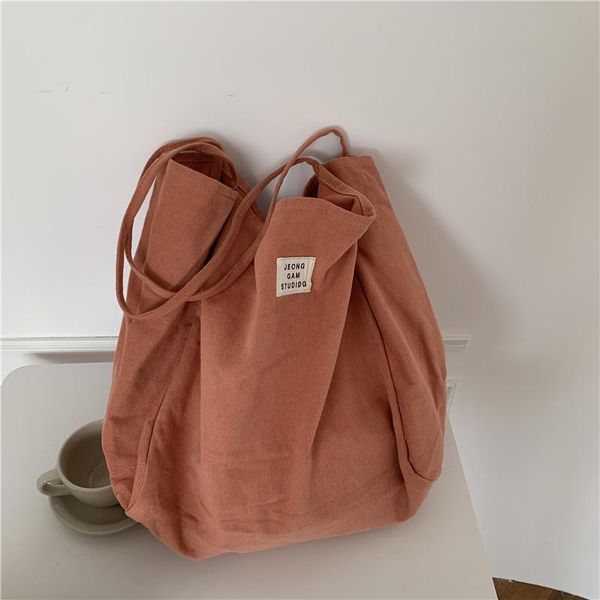 

evening bags canvas shoulder bag daily commute large-capacity tote shopping trendy and fashionable female