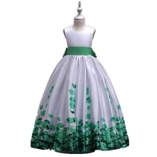 

girl's dresses designer clothes for graduation gowns children long wedding 5 yo 12 13 14 15 years evening kids teen formal, Red;yellow
