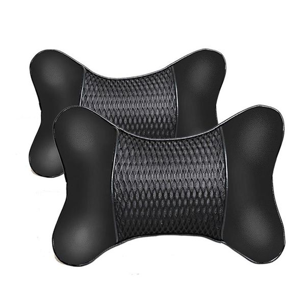 

seat cushions 2pcs/set car neck pillow universal automobile head rest cushion relieve fatigue support breathable comfortable headrest