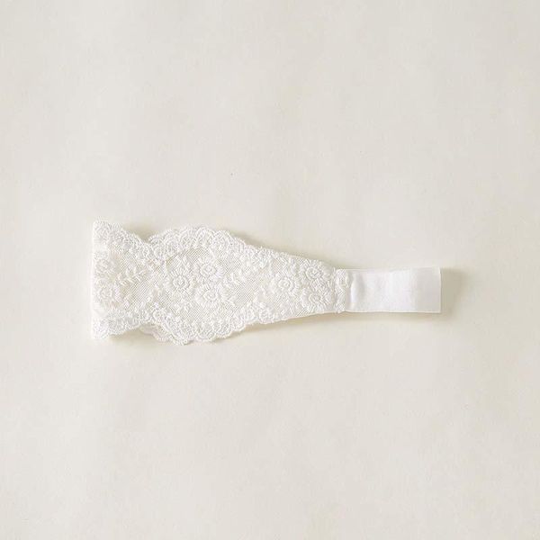 

oaoleer baby headband lace girls nylon hairbands mesh infant princess hair accessories turban elastic born phtot props, Slivery;white