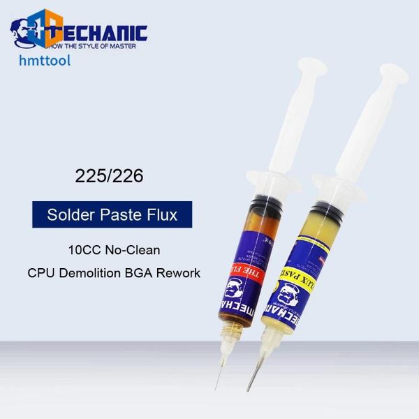 

power tool sets 10cc mechanic 225/226 paste/liquid no-clean solder flux for computer motherboard smd pga bga pcb repair tools