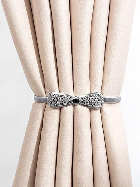 

other home decor creative elastic metal curtain strap tie aluminum alloy spring buckles decoration tieback clip accessories
