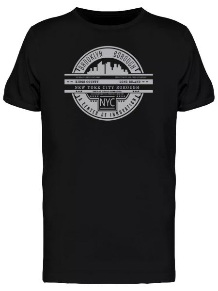

new york city brooklyn urban art men's tee -image by shutterstock, White;black