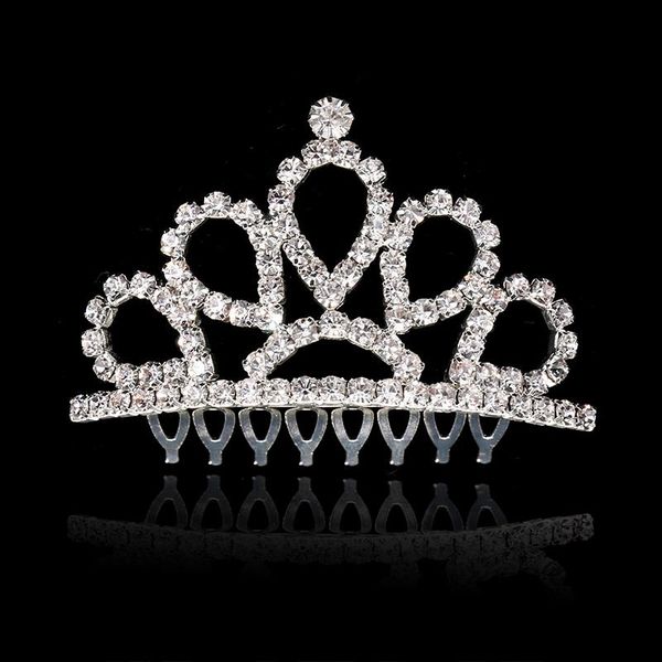 

hair clips & barrettes z 2021 beautiful and trendy bride cute little girl suitable for the crown ornaments is your choice, Golden;silver