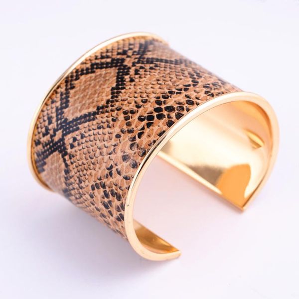 

bangle leopard bracelet female burst snake skin jewelry, Black