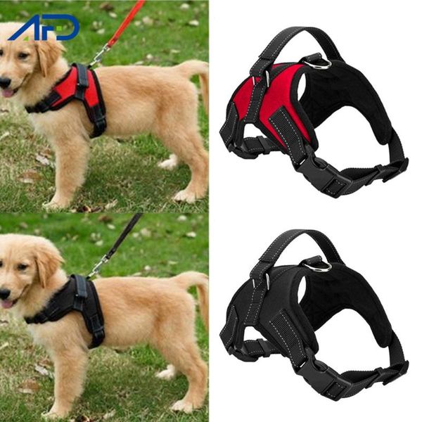 

dog collars & leashes nylon pet harness adjustable big anti-collision medium small harnesses vest for dogs puppy cat pets