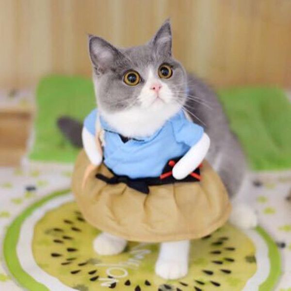

cat costumes dog dress costume uniform suit clothes puppy dressing up party clothing for cosplay