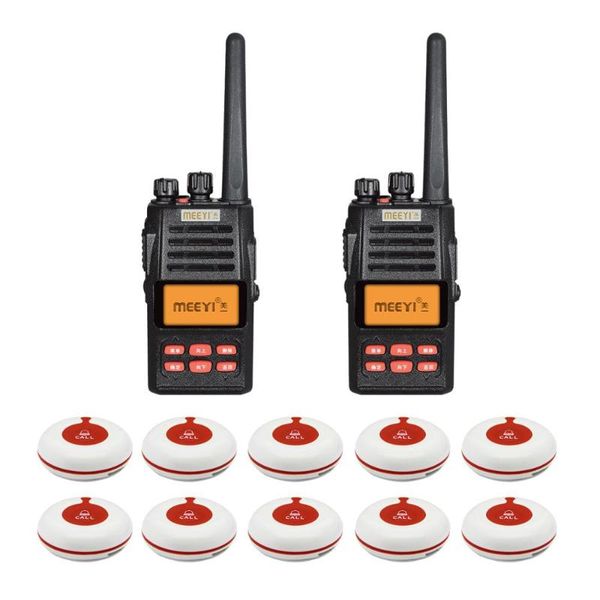 

tr-501d / y-a1-wr tourist information desk gmrs remote wireless, intercom paging system, 2 intercoms and 10 buttons (red) walkie talkie