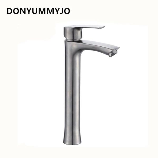 

bathroom sink faucets donyummyjo 1pc 304 stainless steel heightening and cold basin faucet washbasin glass tap