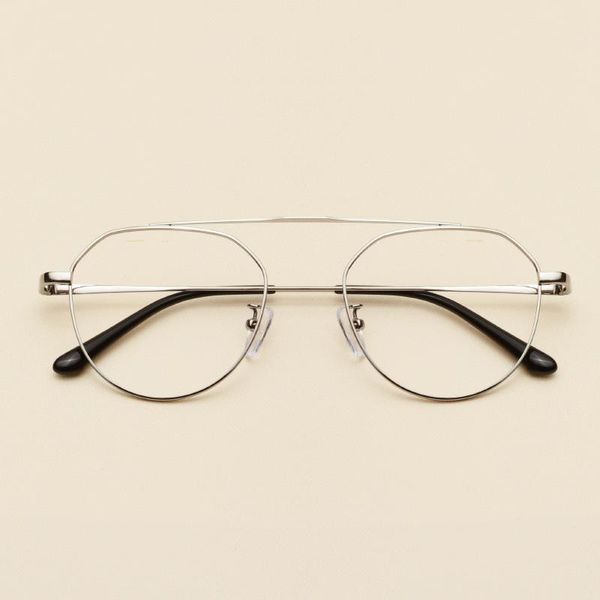 

fashion sunglasses frames vintage metal round glasses frame women men retro optical myopia prescription eyeglasses spectacles clear eyewear, Black