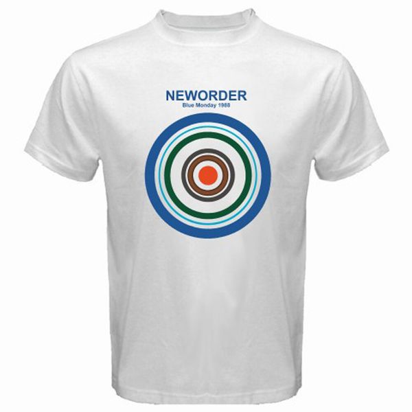 

new order blue monday 1988 logo men's white t-shirt size s to 3xl, White;black