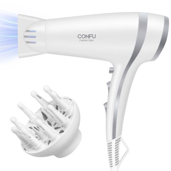 

hair dryer ion dryers professional blow with styling nozzle & diffuser powerful dc motor for household salon electric brushes