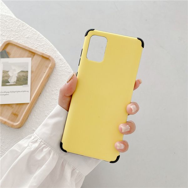 

solid color prevent break phone cases for iphone 12 11 pro promax x xs max 7 8 plus samsung s10 s20 note10 note20