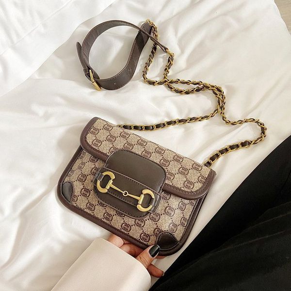 

70% off luxury design handbag french minority underarm chain saddle single shoulder messenger bag women's bag 2021 new fashion c60h 3zi