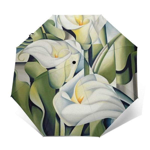 

umbrellas floral umbrella windproof automatic cute print compact summer