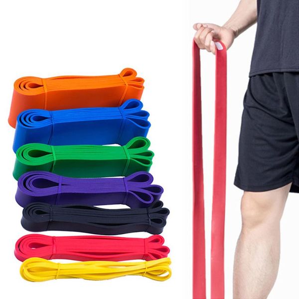 

fitness resistance band 208cm yoga rubber elastic pilates gym strength training muscle shaping sports equipment men bands