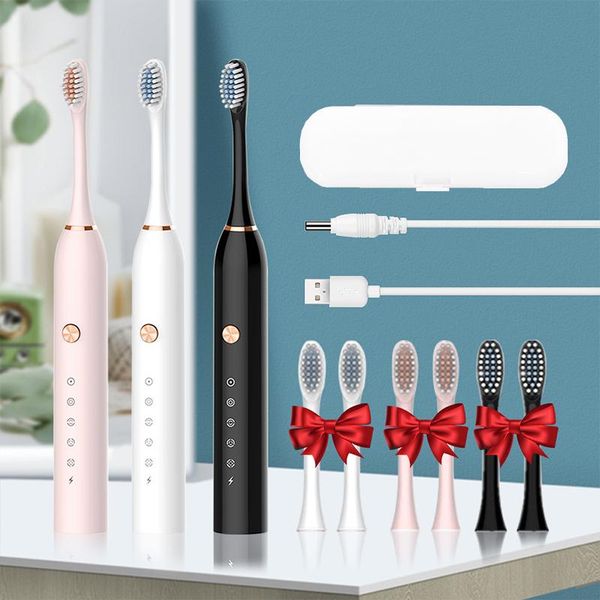 

powerful ultrasonic sonic electric toothbrush usb rechargeable tooth brush electronic washable whitening relax teeth smart