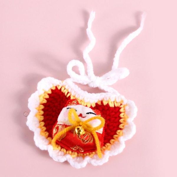 

cat costumes cute woolen yarn pet cats bandana towel skin-friendly decorative