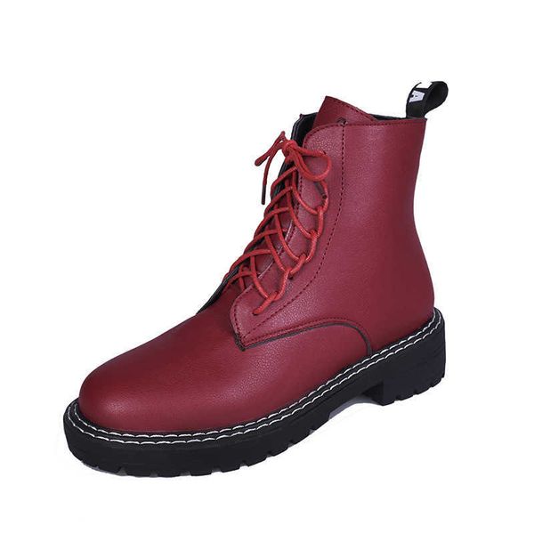 

dress shoes for women winter boots leather women's spring genuine boots mujer casual ankle female y00j, Black