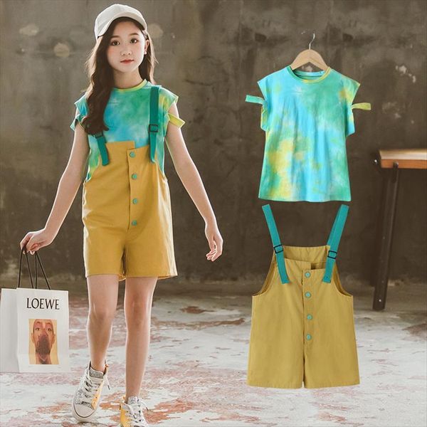 

summer teenager baby kids girl clothes ocean off shoulder t shirt rompers overalls pants 4 5 6 7 8 9, White