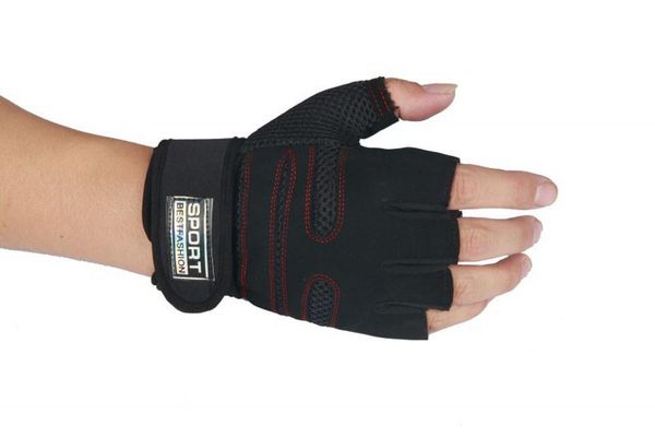 

accessories weightlifting gym half finger gloves training fitness wrist wrap sports exercise non-slip