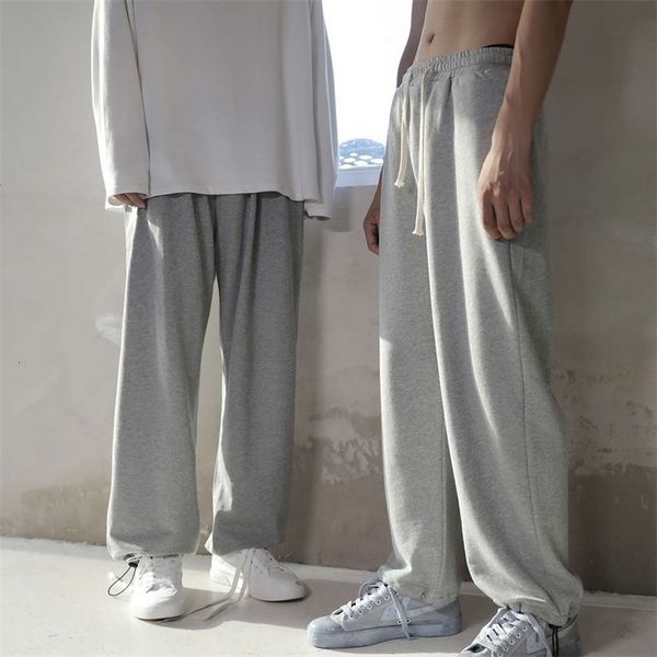 

men's pants korean fashion brand ins loose straight sports trend versatile leggings casual c47f, Black